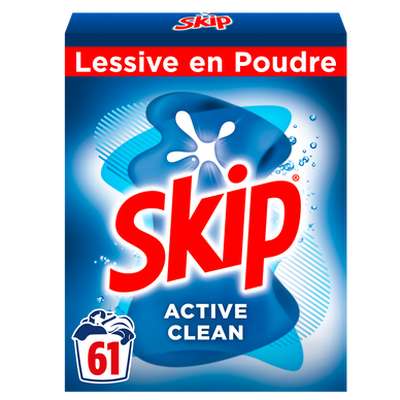Lessive poudre active clean, Skip (61 lavages, 4.27 kg)