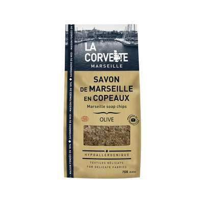 Copeaux de véritable savon de Marseille à l'huile d'olive, La Corvette (750 g)