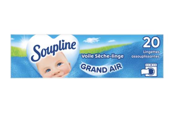 Assouplissant voile sèche-linge grand frais, Soupline (x 20)