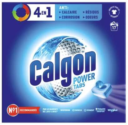 Pastille lave linge 4 en 1, Calgon (x 17)