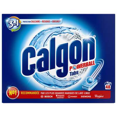 Pastilles anti calcaire 2 en 1, Calgon (x 48 tablettes, 624 g)