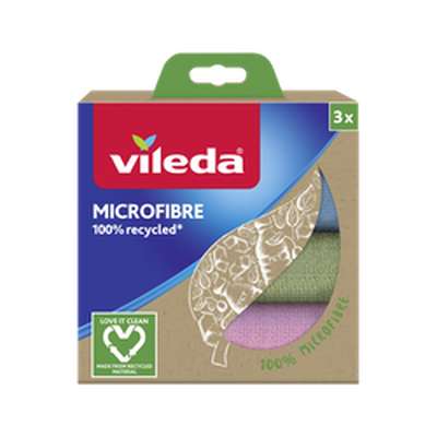 Lavette microfibre 100% recyclée, Vileda (x 3)