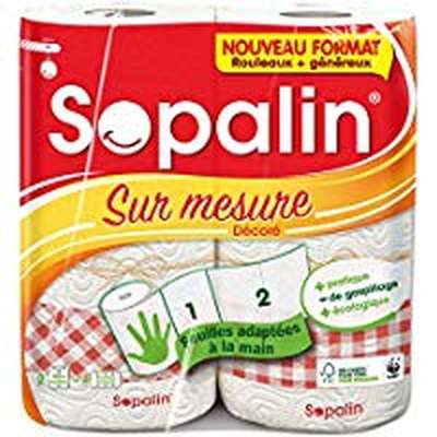 Essuie-tout décoré Sur Mesure, Sopalin (x 2 = 4 rouleaux)