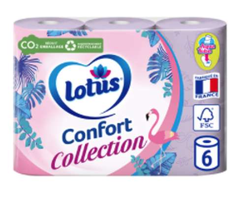 Papier toilette Collection extrait de lotus, Lotus (x 6)