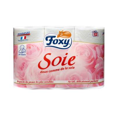 Papier toilette soie, Foxy (x 12)