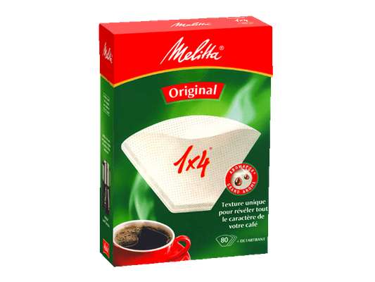 Filtres à café 1x4, Melitta (x 40)