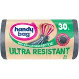 Sacs poubelle poignées coulissant ultra résistant 80% recyclés, Handy Bag (15 x 30 L)