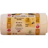 Sacs poubelle parfumé à la vanille, Poubel'sak (25 x 15 L)