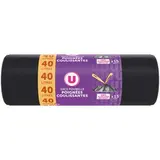 Sacs poubelle poignée coulissantes, U (15 x 40 L)