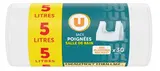Sac poubelle à poignées spécial salle de bain, U (30 x 5 l)