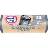 Sacs poubelle gravats 80% plastique recyclés, Handy Bag (5 x 50 l)