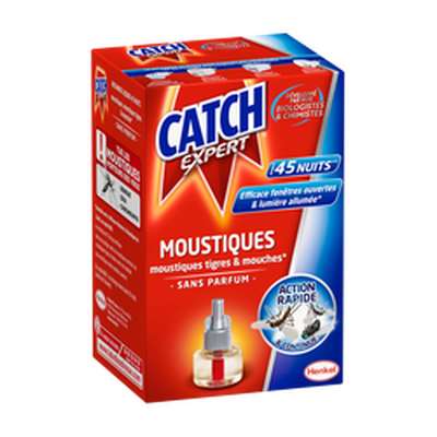 Recharge liquide pour diffuseur électrique anti-moustiques et mouches sans parfum, Raid (45 nuits)