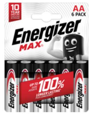Pile AA Max, Energizer (x 6)
