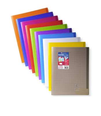 Cahier couvert grands carreaux colori aléatoire, Clairefontaine (1 cahier, 24 x 32 cm, 48 pages)