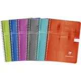 Petit cahier relié grands carreaux colori aléatoire, Clairefontaine (1 cahier, 17 x 22 cm, 100 pages)