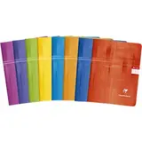 Petit cahier grand carreaux colori aléatoire, Clairefontaine (1 cahier, 17 x 22 cm, 96 pages)