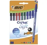 Stylo bille Cristal Soft coloris assortis, BIC (x 10)
