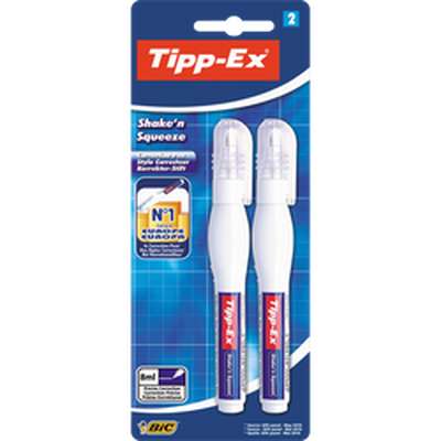 Stylo correcteur Shake'n'Squeeze, Tipp-Ex (x 2)