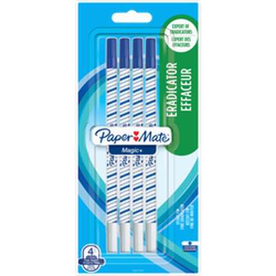 Stylo effaceur réécriveur pointe fine Magic+, PaperMate (x 4)