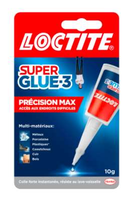Colle liquide Superglue-3 Précision Max, Loctite (10 g)