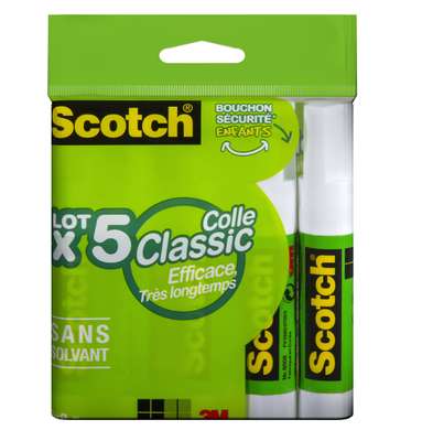 Bâtons de colle classic, Scotch (5 x 8 g)