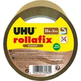Ruban d'emballage brun Rollafix, UHU (50 m x 50 mm)