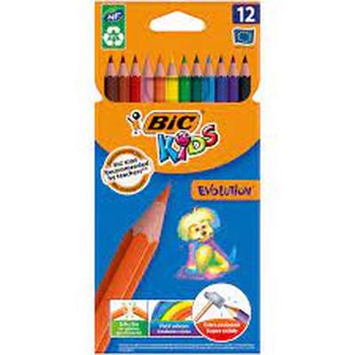 Crayons de couleur, Bic (x12)