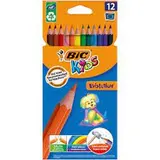 Crayons de couleur, Bic (x12)