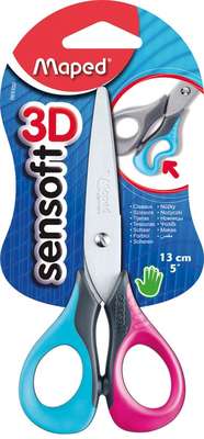 Paire de ciseaux Sensoft 3D, Maped (lames de 13,5 cm)