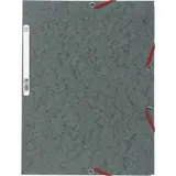 Chemise à élastique 3 rabats 24 x 32 cm gris, ExtraCompta (x 1)