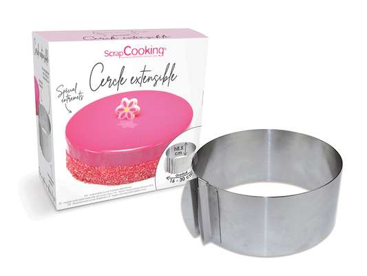 Cadre Extensible Rond En Inox 16/30 Cm, Scrapcooking