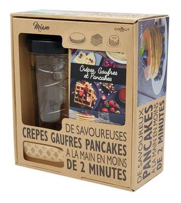 Coffret Shaker à Crêpe, Gaufre, Pancake, Cookut