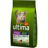 Croquettes pour chat stérilisé au saumon, Ultima (1,5 kg)