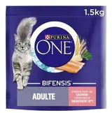 Croquettes pour chat adulte au saumon, Purina One (1.5 kg)