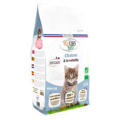 Croquette pour chaton BIO, Felichef (800 g)