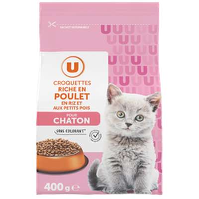 Croquettes chaton poulet, U (400 g)