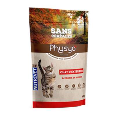Croquettes pour chat d'extérieur, Physyo (1,5 kg)