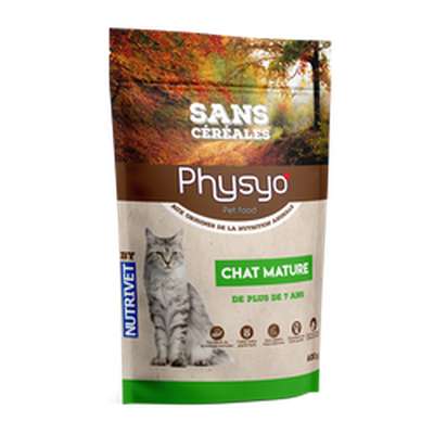 Croquettes pour chat mature, Physyo (1,5 kg)