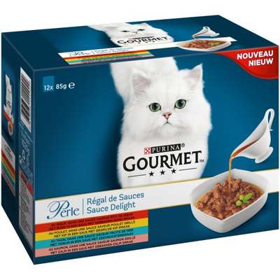 Gourmet Perle Régal de sauces, Purina (12 x 85 g)