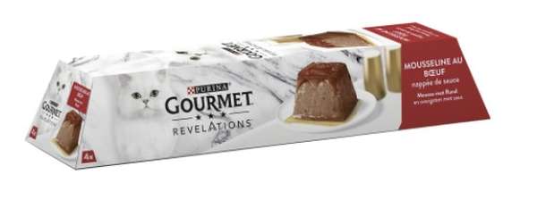 Gourmet révélations au bœuf pour chat, Purina (4 x 57 g)