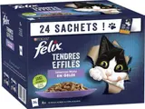 Tendres effilés en gelée sélection mixte pour chats, Félix (24 x 85 g)
