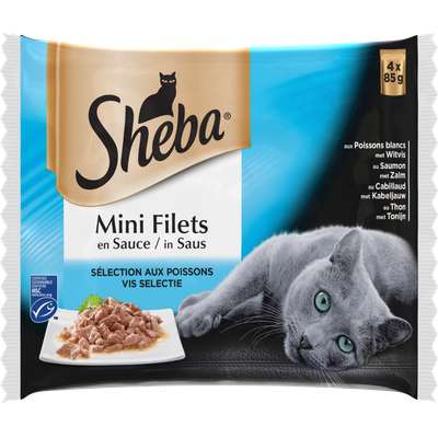 Mini filets en sauce, Sheba (4 x 85 g)