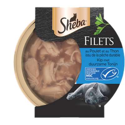 Filets poulet thon , Sheba (60 g)