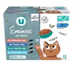 Emincés en sauce poissons pour chat, U (12 x 100 g)