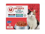 Emincés en sauce viandes & poissons pour chat, U (12 x 100 g)