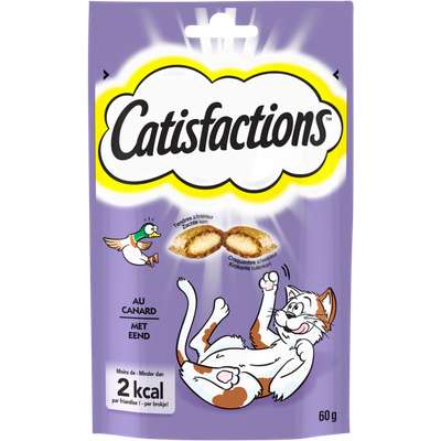 Friandises pour chat au canard, Catisfactions (60 g)