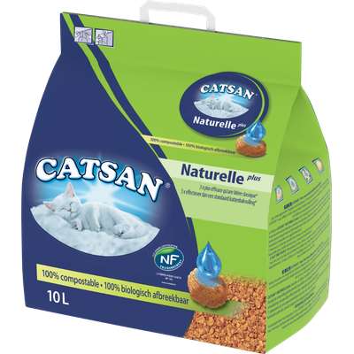 Litière pour chat Végétale Plus, Catsan (10 L)