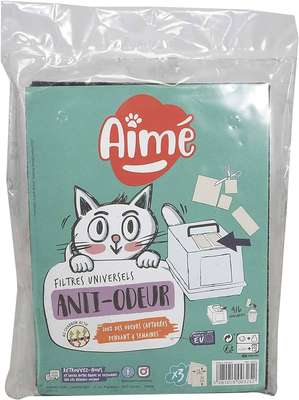 Filtre litière anti-odeur, Aimé (x 3)