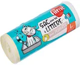 Rouleaux de sacs avec poignées pour bacs à litière 50 x 39 cm, Aime (x 8)