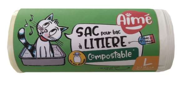 Sacs à litière compostable, Aimé (x 8)